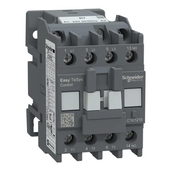 Kontaktori Schneider Electric Easy TeSys LC1E,3P(3NO),440V,12A,24V AC