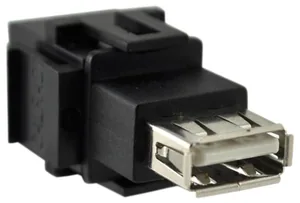 Liitinlevy FSR Smart-Way - LIITINLEVY SMART-WAY USB-A N/N LIITIN, MUSTA
