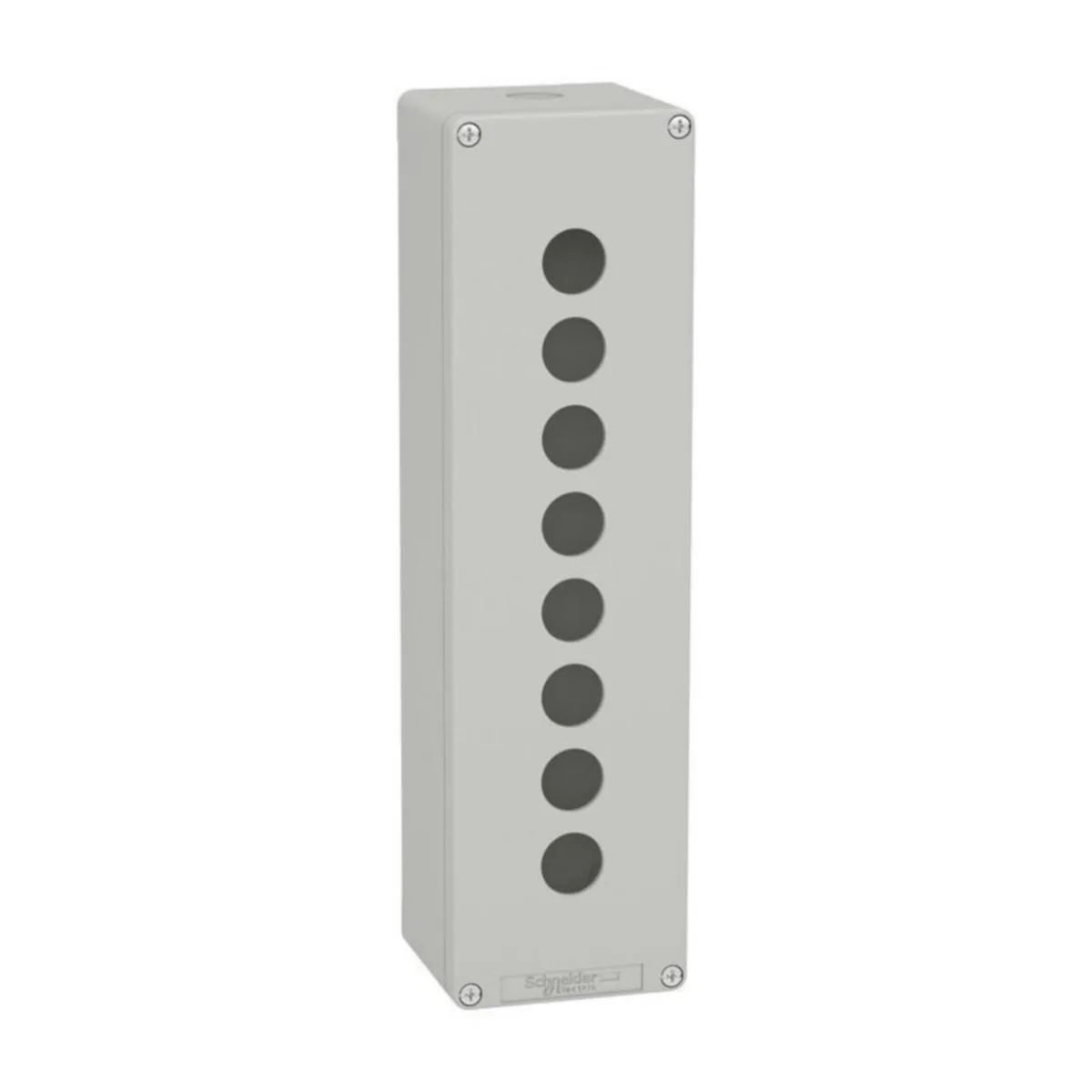 Painikekotelo Schneider Electric Harmony KOTELO HARMAA 8 REIKÄÄ 22 MM – harmaa