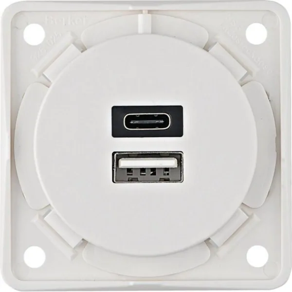 Pistorasia Hager Integro Flow 2USB/3A/230V A+C UR VAL