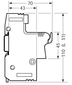 Putkisulakealusta Hager - PUTKISULAKEALUSTATARVIKE HAGER LS602 2P L51 PUTKISUL.