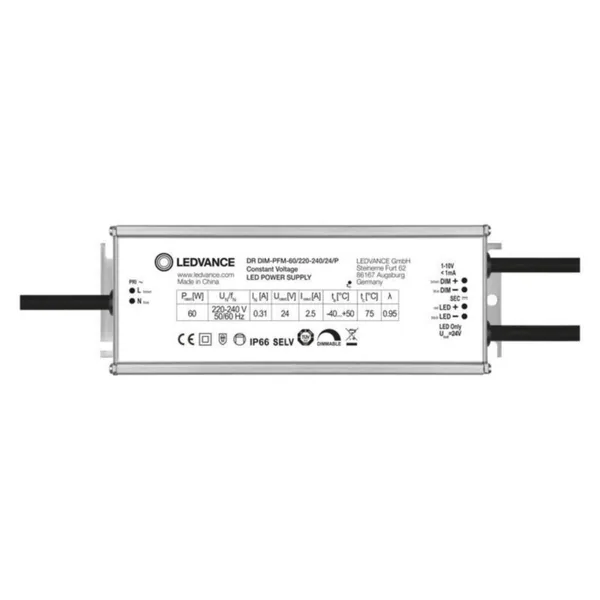 Elektroninen liitäntälaite Ledvance DR DIM Performance P DR DIM-PFM DIM-PFM-60/220-240/24/P