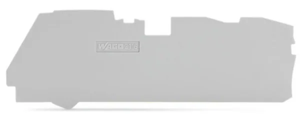 Päätylevy Wago TOPJOB S 2116-13..LIITTIMILLE.1mm HAR