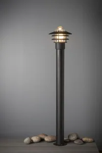 Pihapiirivalaisin Airam Käpylä Bollard - PIHAPIIRIVAL KÄPYLÄ BOLLARD IP44 E27 GLC BK H1100