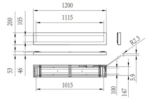 Pinta-asennusvalaisin Philips CoreLine surface - PINTA-ASENNUSVALAISIN CORELINE 3600/4500/6000LM 840 20X120 OC