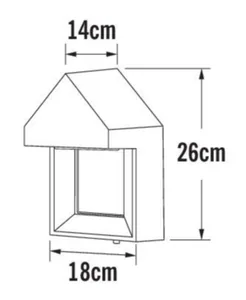 Seinävalaisin ulko Konstsmide Cosenza - SEINÄVALAISIN ULKO KONSTSMIDE COSENZA 7958-250 IP54 5W VA