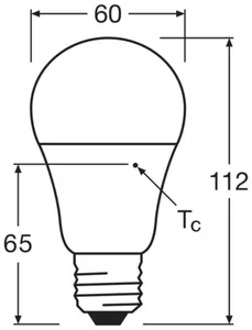 Vakiolamppu Ledvance Performance Classic A Facility - VAKIOLAMPPU LEDVANCE CLA 13W/827 1521LM E27 AC/DC