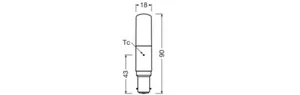 Vakiolamppu Ledvance Performance Special T Slim - VAKIOLAMPPU LEDVANCE T SLIM 8W/827 1055 B15D DIM CL