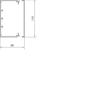 Asennuskanava Hager Tehalit.LF harmaa - ASENNUSKANAVA TEHALIT.LF LF601100 PVC 60x110x2000 HAR