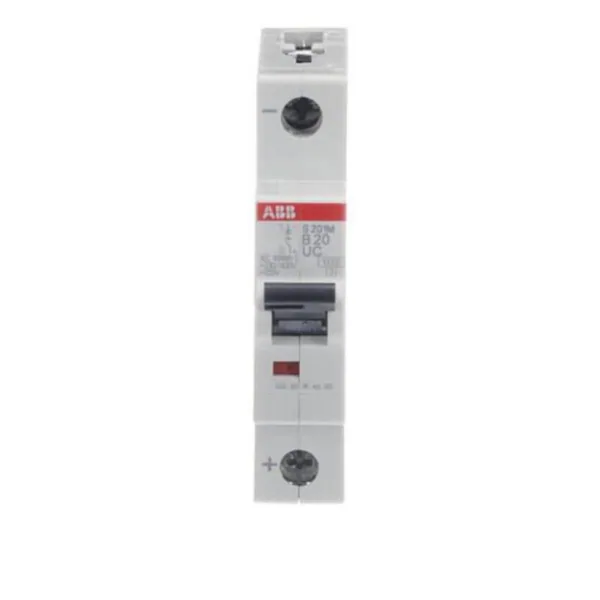 Johdonsuojakatkaisija ABB S200MUC 1-pole B-char. 20A