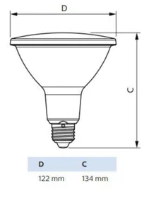 Kohdelamppu Philips CorePro - KOHDELAMPPU COREPRO E27 927 750LM 60W=9W PAR38 25D