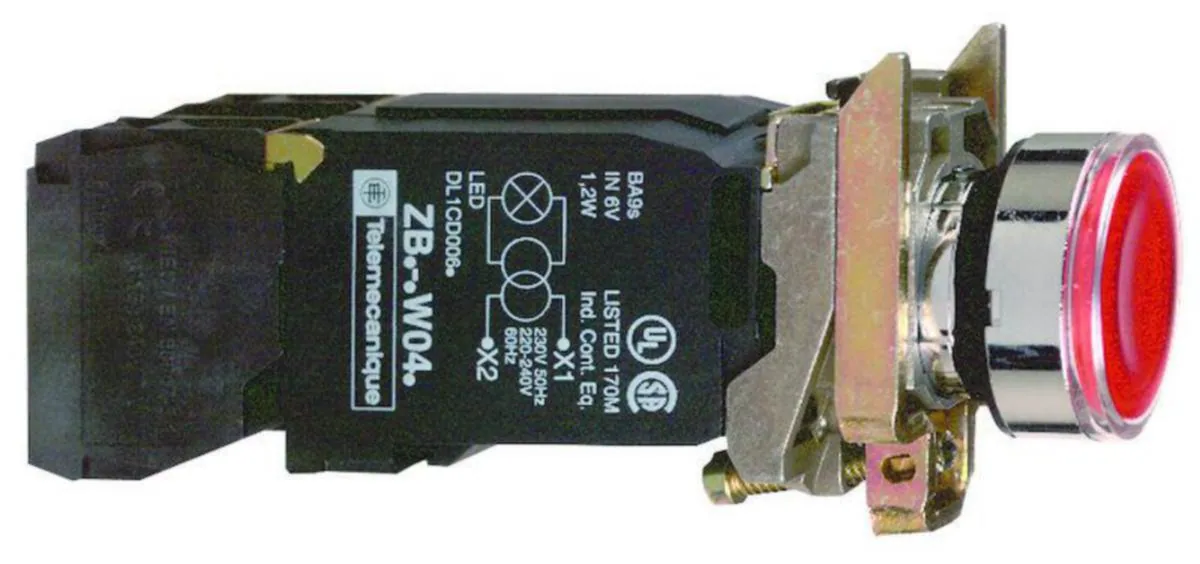 Kumisuojuspainike Schneider Electric Harmony XB4BW3435 – puna-vihreä