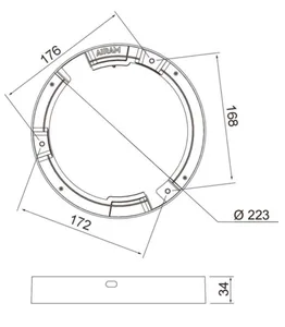 Mekaaninen lisätarvike Airam Cio Multi - MEKAANINEN LISÄTARV. CIO MULTI KOROTUSKEHYS 217 MM WH