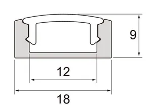Mekaaninen lisätarvike Airam Pro Slimline kit - MEKAANINEN LISÄTARV SLIMLINE ALUMIINIPROFIILI KIT 2M WH