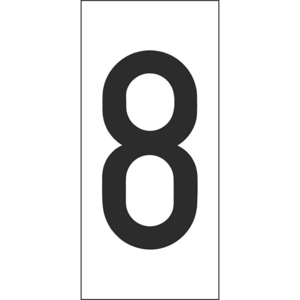 Merkintäkilpi Hammarprodukter H50 numerot H-50 VALK. NUMERO 8, PSS 25