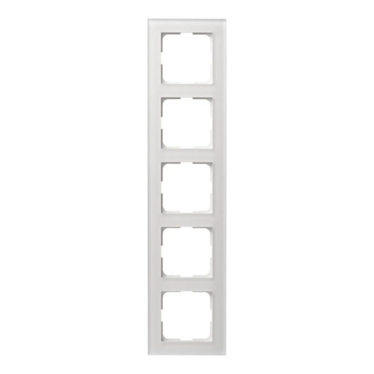 Peitelevy ELKO Plus Option-kehys 5OS/IP20/86MM VAL LASI OPTION – valkoinen