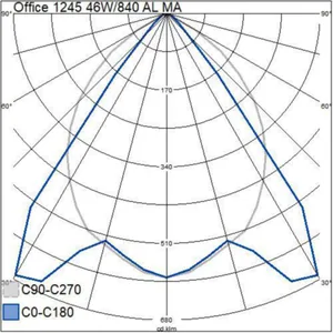 Pinta-/ripustusvalaisin Airam Office - PINTA-/RIPUSTUSVAL OFFICE 1245 46W/840 AL MA WH