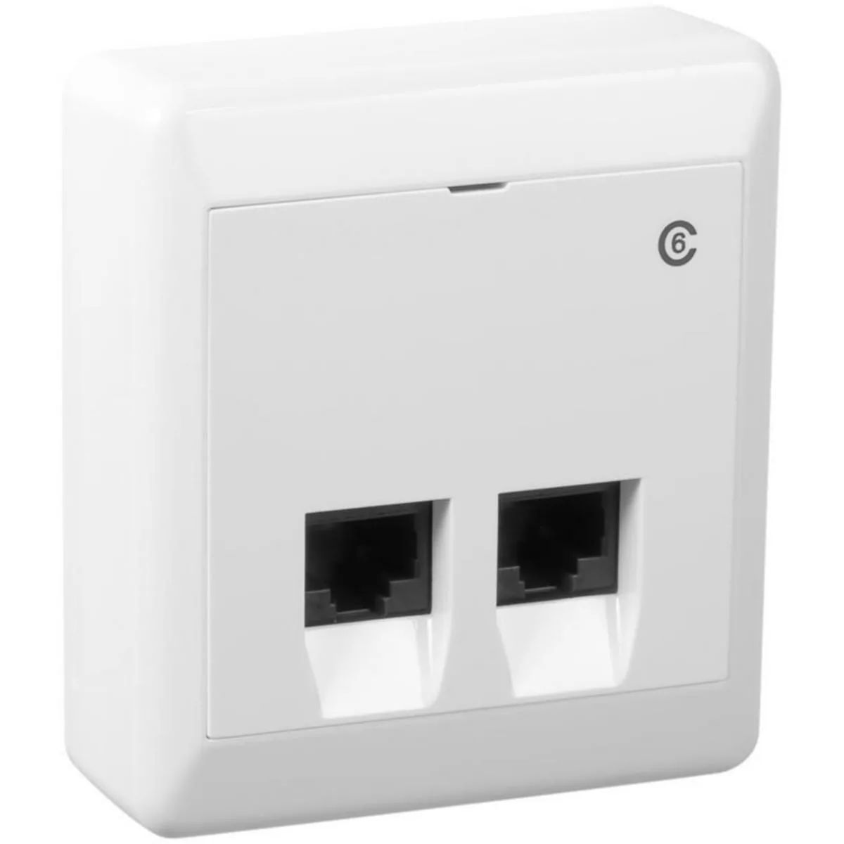 Telerasia ELKO RS Nordic pinta RJ45 CAT6, 2XRJ45 CAT6 UTP VAL SUORA PA