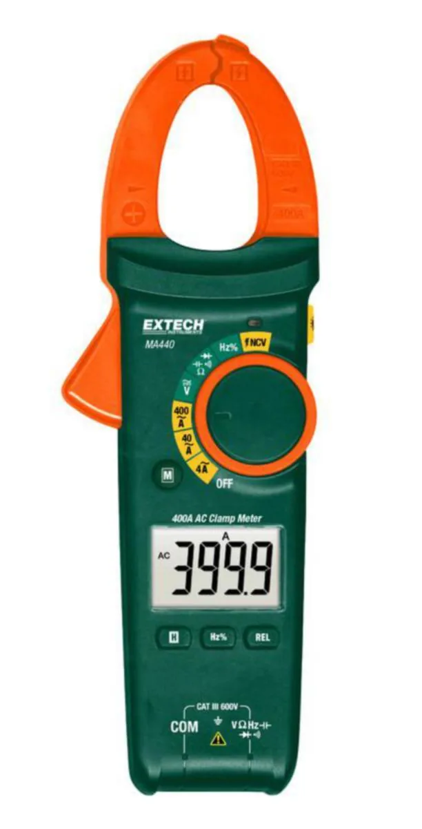 Virtapihtimittari Extech MA440 - VIRTAPIHTIMITTARI EXTECH 400A AC + NCV LCD