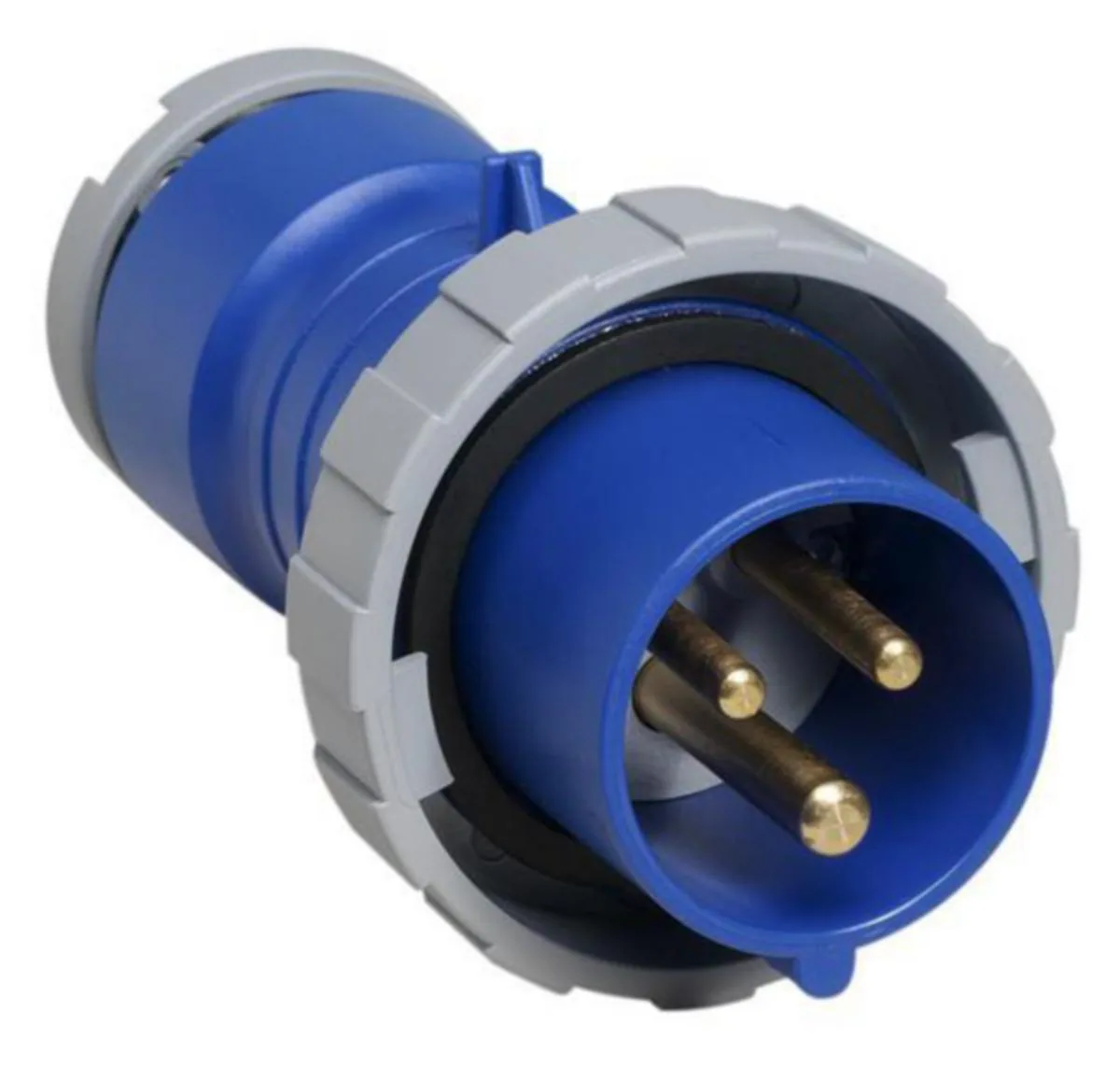 Voimapistotulppa Amphenol Tough & Safe 6H, 16A, IP67/IP69, 2P+E – sininen