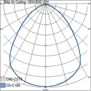 Kattovalaisin ulko Airam Blitz M Ceiling LED - KATTOVAL ULKO BLITZ M CEILING IP65 18W/830 GLC WH