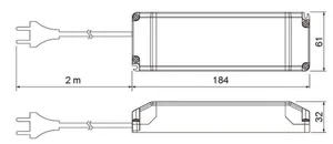 LED-liitäntälaite Airam Pro - LED-LIITÄNTÄLAITE AIRAM TASAJÄNNITEL.24V 50W IP20 DIM