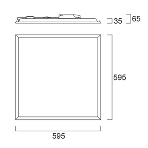 Moduulivalaisin Sylvania Start Panel Led Dali - MODUULIVALAISIN START PANEL 600 4700LM 830/840 DALI OPAALI