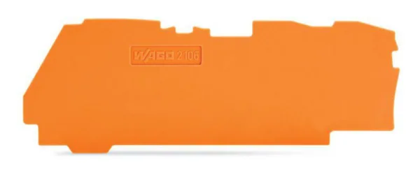 Päätylevy Wago TOPJOB S 2106-13..LIITTIMILLE,1 MM,ORA