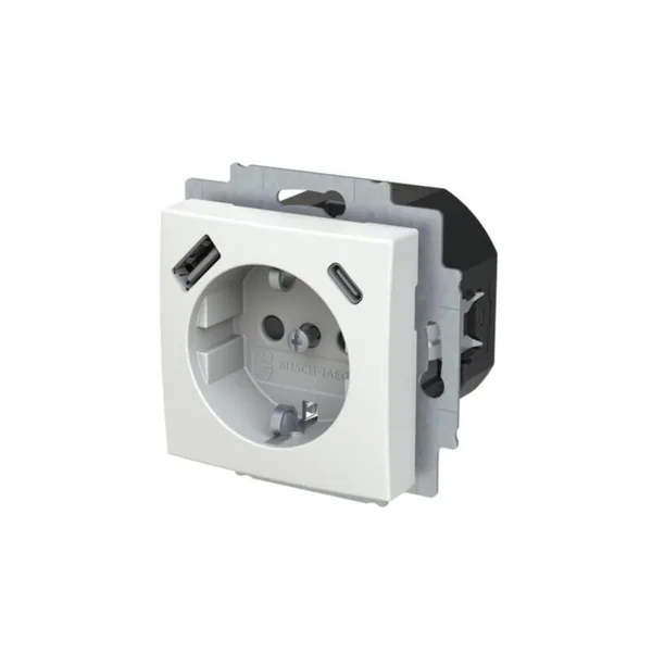 Pistorasia + USB ABB SAGA 1-osainen