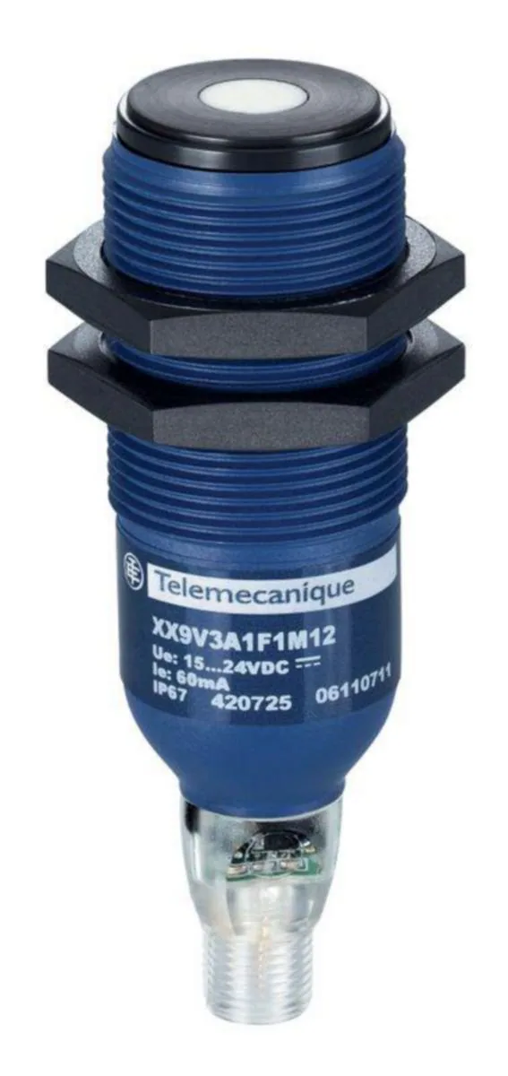 Ultraäänitunnistin Telemecanique OsiSense XX6V3A-sarja M30 - ULTRAÄÄNITUNNISTIN M30 XX6V3A1NAM12 NPN NO SN=1M M12
