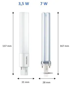 LED-pistokantalamppu Philips CorePro - LED-PISTOKANTALAMPPU COREPRO G23 830 7=3.5W PLS 2P EM/230V