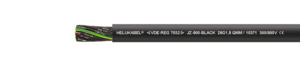 Ohjauskaapeli Helukabel JZ-500 musta - OHJAUSKAAPELI HELUKABEL JZ-500 MUSTA 5G0,5 10343