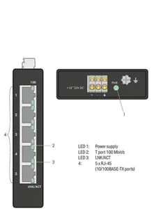 Ethernet kytkin Wago - ETHERNET KYTKIN WAGO 5-PORTTINEN 100BASE-TX