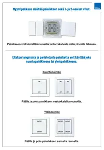 Painike langaton FT4F-wg Eltako - PAINIKE LANGAT ELTAKO SARJA 14 1/2-OS IMPRESSIVO KIILT VA