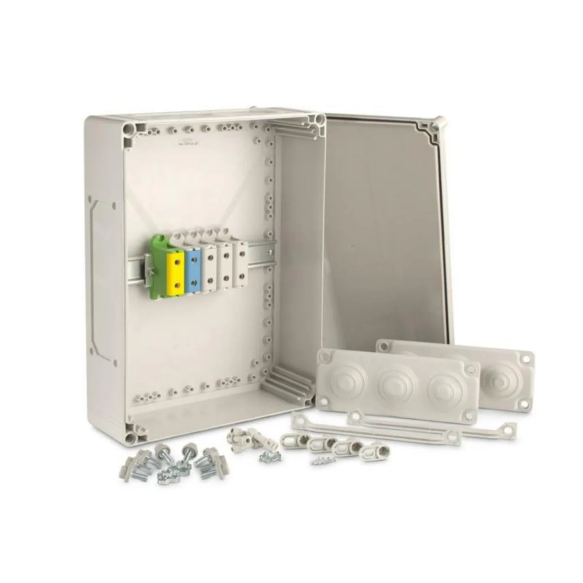 Riviliitinkotelo PC Ensto Cubo T3, AL/CU 5 X 16-95 MM²