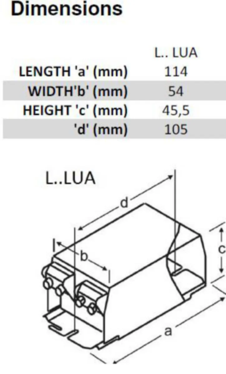 Kuristin Helvar T8-loisteputkelle A2 - KURISTIN HELVAR L36LUA 230V