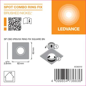 Mekaaninen lisätarvike Ledvance SPOT - MEKAANINEN LISÄTARV. LEDVANCE SP CBO RING FIX SQUARE BN