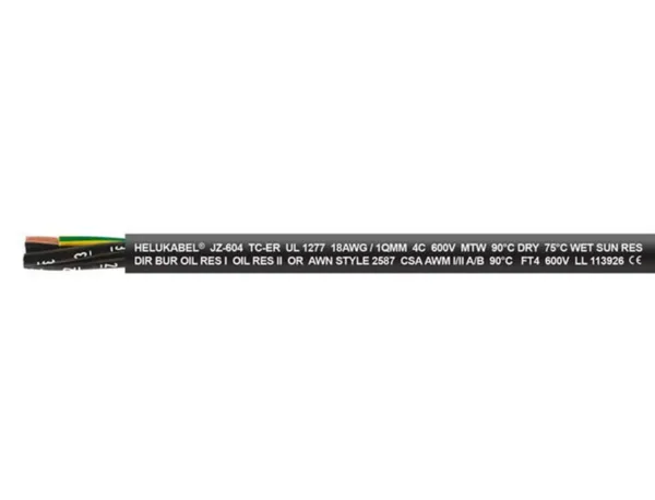 Ohjauskaapeli Helukabel JZ-604 TC TRAY UL/CSA 5G1,5