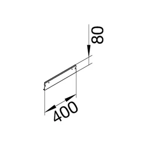 Päätykappale Hager tehalit.BKG - PÄÄTYKAPPALE TEHALIT.BKG BKGD FE 400X80 ZN