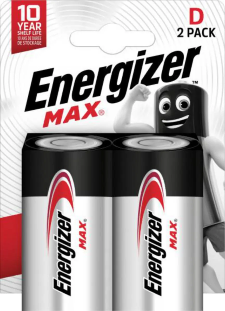 Paristo alkali Energizer Max - PARISTO ALKALI ENERGIZER MAX D/E95/LR20 2-PAK