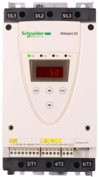 Pehmokäynnistin Schneider Electric Altistart ATS22 ATS22D47Q 47A 440V 220V OHJ