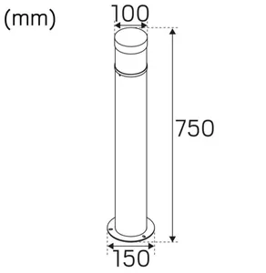 Pollarivalaisin Hide-a-lite Milo Pillar LED - POLLARIVALAISIN HIDE A LITE MILO PILLAR HARMAA 3000K