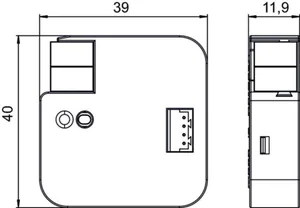 Väyläliityntäyksikkö Theben KNX - VÄYLÄLIITYNTÄYKSIKKÖ THEBEN AC IR KNX