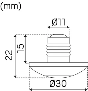 Alasvalo Hide-a-lite Led Dot - ALASVALO LED DOT LED DOT VP IP44 VALK. 2700K