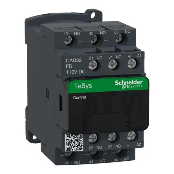 Apukontaktori Schneider Electric TeSys CAD... K, D, SK -sarja CAD32FD, 3S+2A, 110V DC