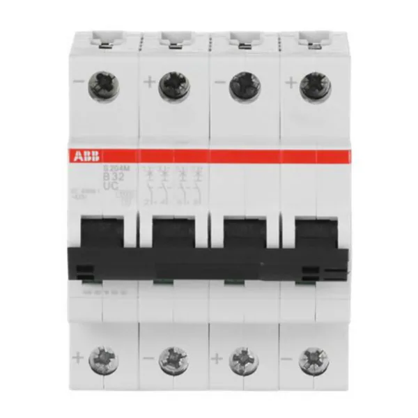 Johdonsuojakatkaisija ABB S200MUC 4-pole B-char. 32A