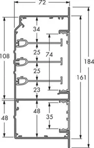 Johtokanava Schneider Electric Thorsman INKA - JOHTOKANAVA THORSMAN INKA-U161-2F AL VAL