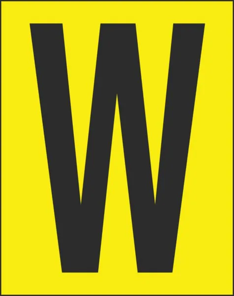 Merkintäkilpi Hammarprodukter H50 kirjaimet H-50V KIRJAIN W, PSS 25