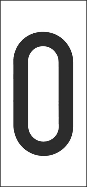 Merkintäkilpi Hammarprodukter H50 numerot H-50 VALK. NUMERO 0, PSS 25