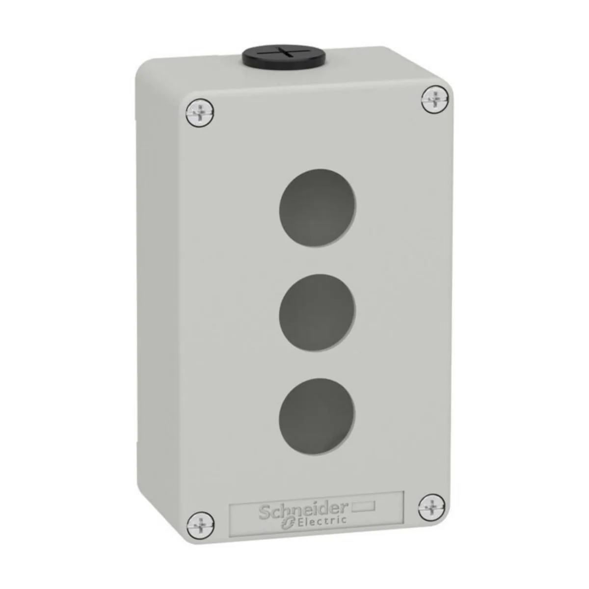 Painikekotelo Schneider Electric Harmony KOTELO HARMAA 3 REIKÄÄ 22 MM – harmaa